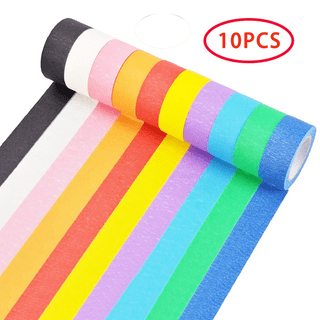 Colored Masking Tape, Rainbow Color Painters Tape Labelling Tape for Kids  Fun Arts DIY, Identification,Cording,Moving Boxes,Home Decoration, Office  Supplies?7pack)? 