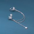 thumbnail image 3 of Pendientes de plata de ley 925 con diseño de estrella Sailing, 3 of 5