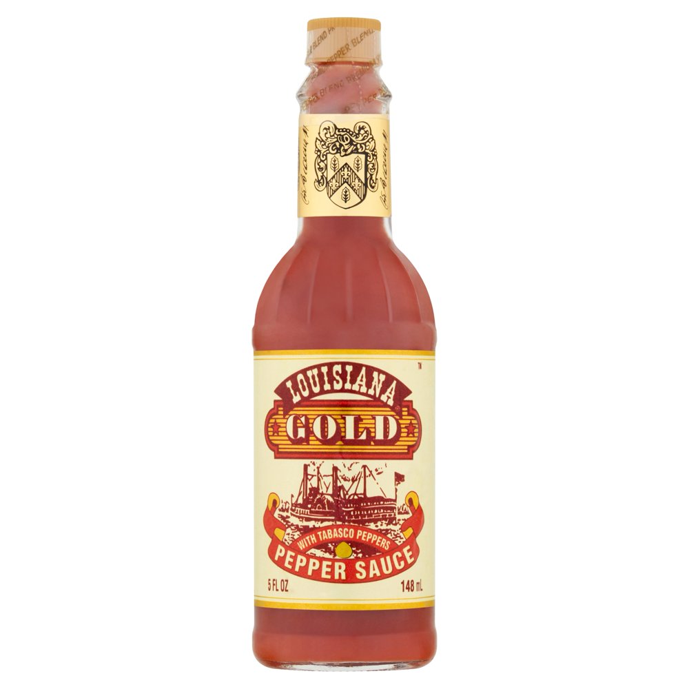 Louisiana Gold Pepper Sauce with Tabasco Peppers, 5 fl oz