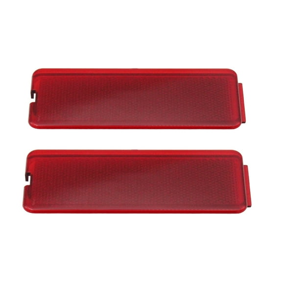 TFixol 2 Pcs Door Reflector Light Lens Front/Rear Fit for Ford F250 F350 F450 F550 Super Duty 1999-2007 Rectangular