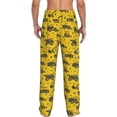 thumbnail image 3 of Goofa Vintage Excavator Printed Soft Pajama Pants for Men, Wide Leg Comfy Casual Lounge Yoga Pants-XX-Large, 3 of 9