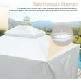 thumbnail image 5 of 12 x 20 FT Outdoor Gazebo Cover with Sidewalls and Mesh Windows, All-Season Waterproof Enclosed Gazebo Cover, White, 5 of 17