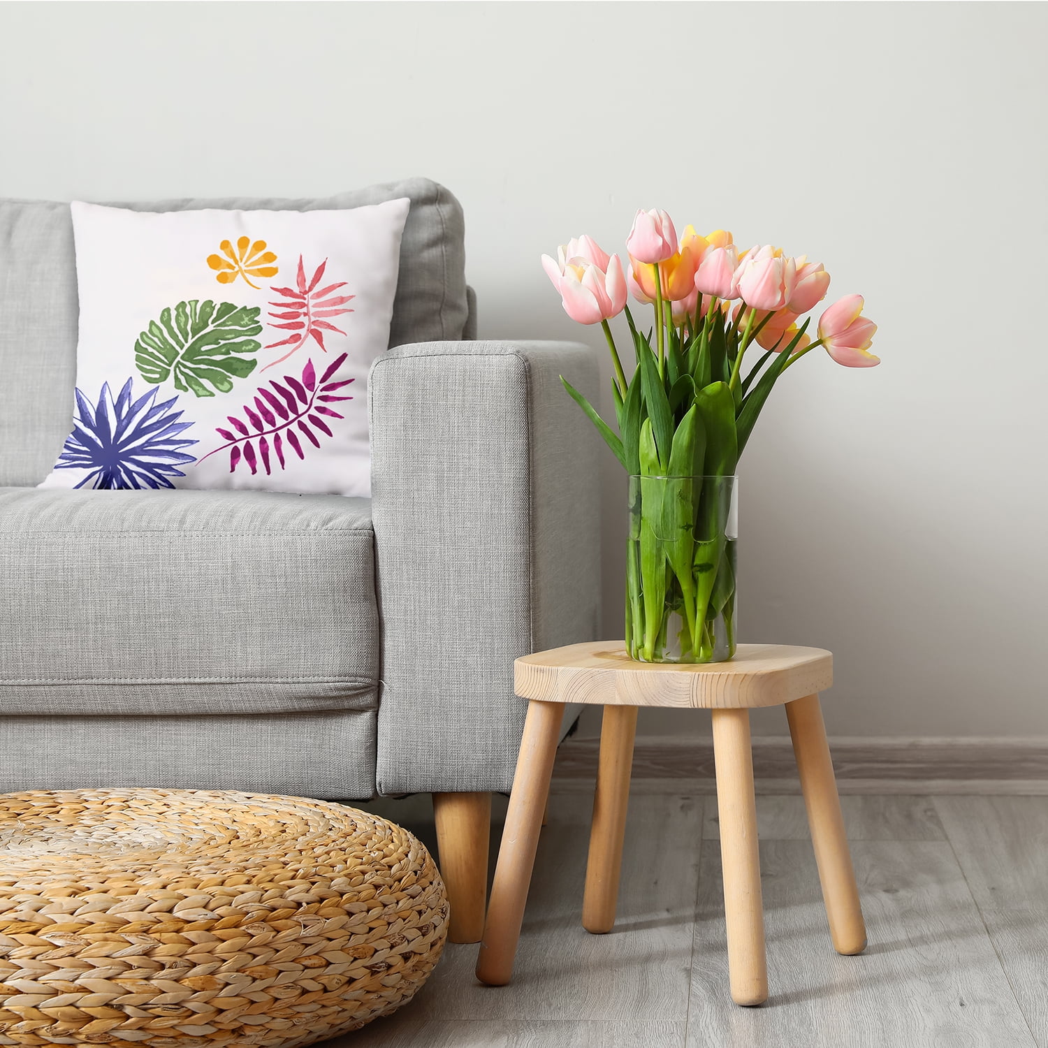 18" x 18" Simply Daisy Brambles Decorative Throw Pillow