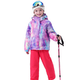 thumbnail image 5 of BGX Girls Ski Jacket Waterproof Insulated Warm Winter Snow Coat With Hooded Snowboard Skiing Jackets for Kids(7-8 Years, Purple Galaxy), 5 of 6