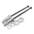 thumbnail image 3 of Eje de transmisión universal 2pcs 1/5 Frontal Trasero Universal Drive Ejes para , Plata Plata Magideal Eje de transmisión universal, 3 of 6
