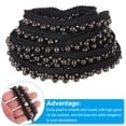 thumbnail image 3 of Uxcell 5 Yard  6mm OD 0.51" Wide Faux Pearl Lace Ribbon Black Grey 5Pack, 3 of 5