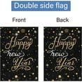 thumbnail image 6 of Happy New Year Garden Flag 28x40 Double Sided Vertical, Burlap Large Celebration Confetti Welcome New Year Yard Flag Sign Holiday Winter House Outdoor Outside Decorations (ONLY FLAG), 6 of 6