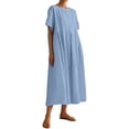thumbnail image 6 of CIENVNSTG Maxi Dress for Women A-Line Classic Breathable New Dress Elegant Versatile Beach Dress, 6 of 6