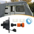 thumbnail image 6 of Tnarru RV City Water Inlet with Check Compact Replacement for Caravans RV Boat black, 6 of 10