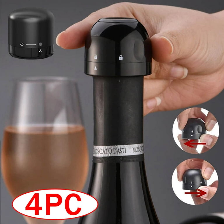 Food Grade Silicone Wine Stopper Circular Preservation Bottle Cap Leak  Proof Vacuum Sealing Cap Beer Stopper Bar Tools Accessory