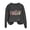 Dark Gray, variant on ICHUANYI Women's Crew Neck Easter Print Long Sleeve Top Sweatshirts