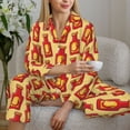 thumbnail image 6 of Naloa Hot Chili Pajamas for Women Set, Womens Pajama Sets, Lounge Sets for Women, 2pjs for Women-XX-Large, 6 of 7