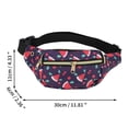thumbnail image 3 of Unique Bargains 1 Pc Fanny Pack Watermelon Pattern Waist Bag Purple, 3 of 6