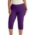 thumbnail image 2 of TrendOFT Plus Size Leggings for Women High Waisted Tummy Control Soft Lifting Yoga Pants for Gym Workout Purple XXL, 2 of 4