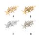 thumbnail image 5 of Horquilla para el pelo Sonducket, tocado plano de estrella de cinco puntas, piezas de ajuste doradas plateadas, Clips lisos de decoración para mujer, Ropa, zapatos y accesorios Miscelánea Plata AP016973-03, 5 of 6