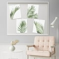 thumbnail image 4 of PixonSign Adhesive Canvas Poster, Wall Art Green Desert Palm Leaf, Set of 4 Classic Countryside Wall Decor Arts, Rustic Plant Botanical Wall Décor, Modern Home Artwork - 11"x14", 4 of 5