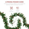 thumbnail image 6 of Best Choice Products 9ft Pre-Lit Christmas Garland w/ 50 LED Lights, Pine Cones, Berries, 6 of 8