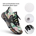 thumbnail image 4 of Pretty Pink Floral White Background Walking Shoes for Men Woman Lightweight Tennis Fashion Elastic Sports Shoes Cushion Basketball Shoes, 4 of 8