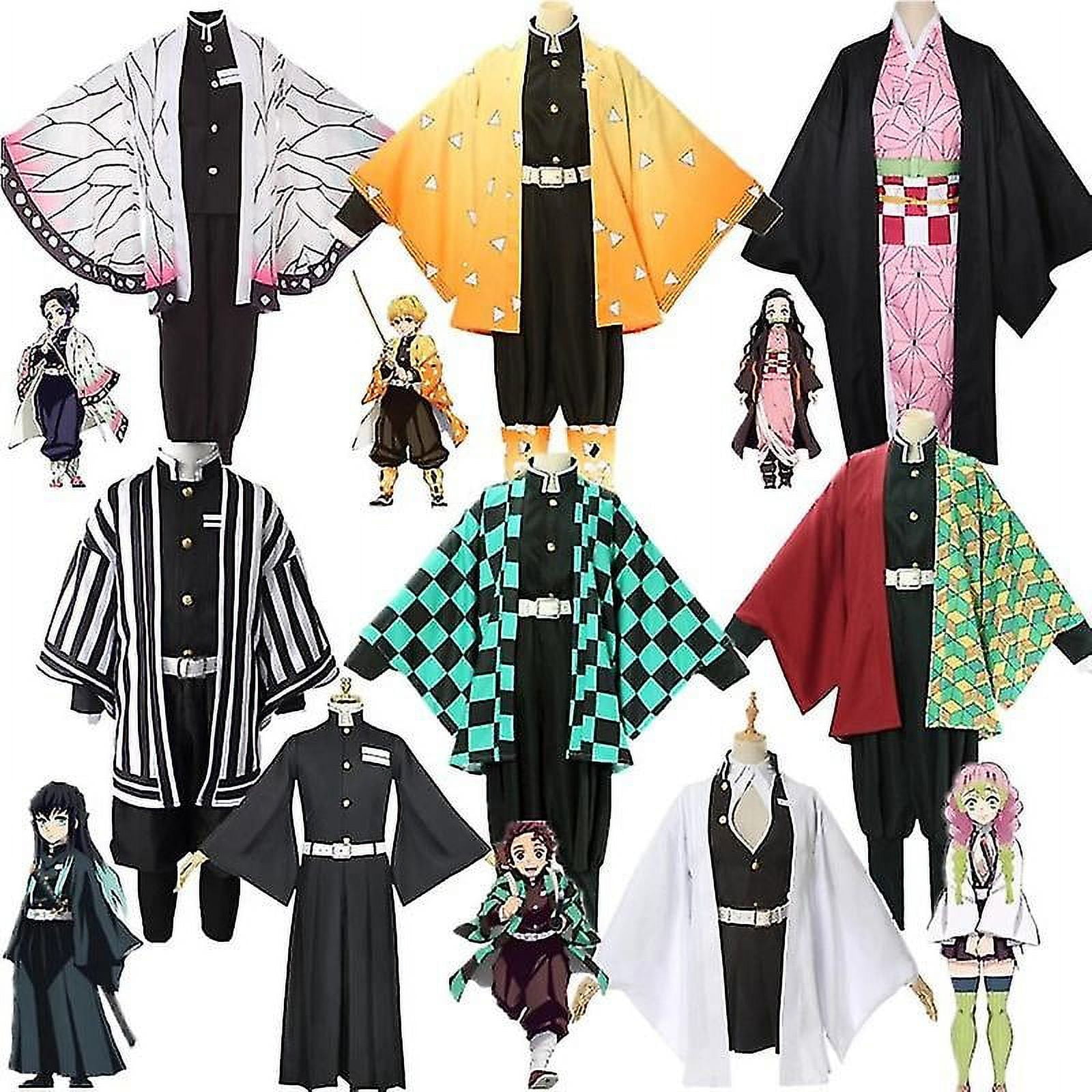 Conjunto de disfraz de Anime Demon Slayer para niños, traje de Tanjirou ...