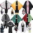 thumbnail image 1 of Conjunto de disfraz de Anime Demon Slayer para niños, traje de Tanjirou Nezuko para adultos, 1 of 3
