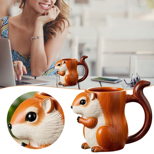 Iodue Glass&Bottle Wild Mug Coffee Mug Squirrel Mug Wild Mug