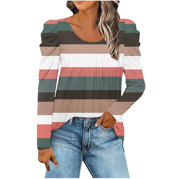 SHE IS My Orders past Orders Plus Shirts for Women Sexy Womens Fall Tops 3/4 Length Sleeve Womens Tops Womens Tunic Tops 3/4 Sleeve Loose Fit