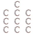 thumbnail image 1 of Golden 26 Letters Rhinestone for Nail Salon - 10 pcs, DIY Alloy Nail Art, Three-dimensional Shiny, Hollow C, 1 of 5