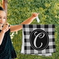 thumbnail image 3 of SPXUBZ Kitchen Towels, Black and White Buffalo Check Letter C for Home Kitchen Decor Housewarming Gift Towel Set of 2, 3 of 5