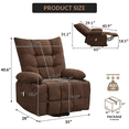 thumbnail image 4 of Power Lift Recliner Chair with Massage & Heat - Oversized Rocker Recliner Chair for Elderly with Cup Holders & Side Pocket - Ergonomic Lounge Single Sofa for Living Room, Bedroom, 4 of 4