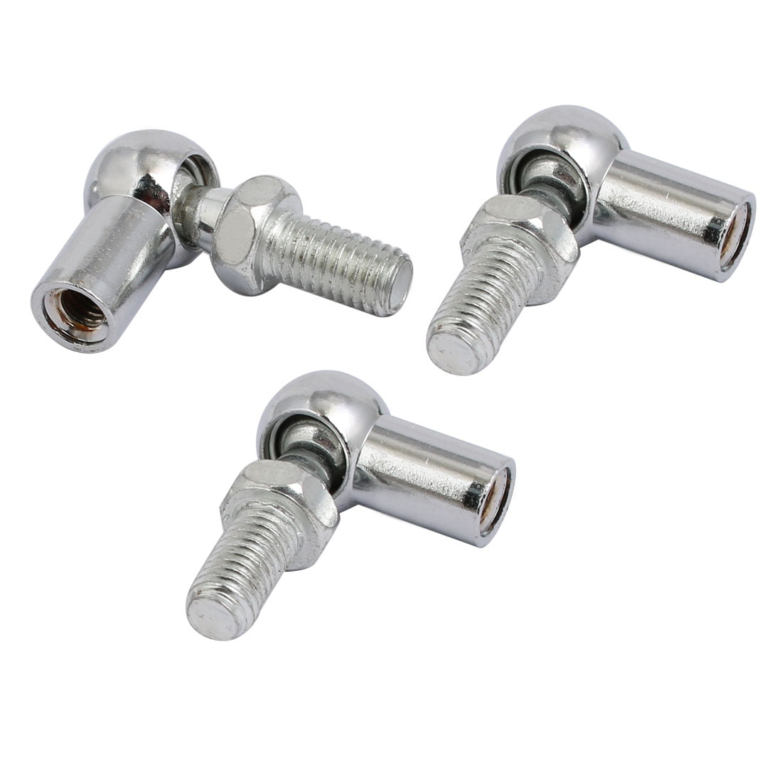 sourcingmap M8 Male to M6 Female Thread 45# Steel Gas Spring Ball Strut Joint End Fitting 2pcs 