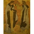 thumbnail image 2 of Ranson, Paul 12x14 White Modern Wood Framed Museum Art Print Titled - Les Deux Graces, 2 of 4