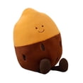 thumbnail image 4 of Cojín de sofá de peluche con forma de boniato y maíz, planta decorativa de peluche para cumpleaños Batata marrón, 4 of 9