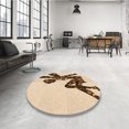 thumbnail image 4 of Ahgly Company Tapis d'Intérieur Rectangulaire Transitionnel Brun Pâle Lavable à la Machine, 8 Pieds x 12 Pieds, 4 of 7
