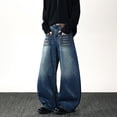 thumbnail image 5 of Conairie Big And Tall Jeans for Men Casual Stretch Denim Pants Solid Lightweight Comfortable Travel Long Jeans With Pocket Blue L, 5 of 7