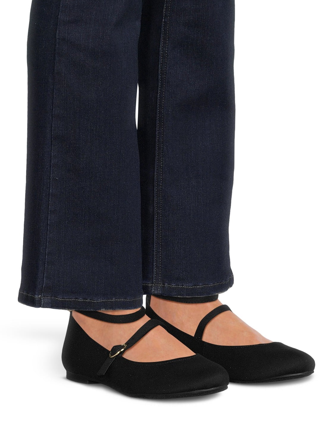 No Boundaries Women's Ankle-strap Mary Jane Flat