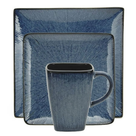 Oneida Blue 16-Piece Reflections Dinnerware Set