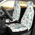 thumbnail image 2 of Sikiie Music Lover Dinosaur Car Seat Protector 2 Pack Car Seat Cushion Mat, Car Seat Covers for SUV, Truck, Van, 2 of 7