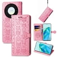 thumbnail image 2 of Funda Cartera FOXDOCK para Honor X9A , Flip PU con Relieve de Gatos y Perros, Tarjetero y Soporte, 2 of 6