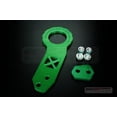 thumbnail image 3 of Universal Aluminum CNC Tow Hook Front and Rear Green, 3 of 3