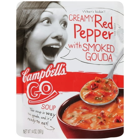 Campbell's Go Creamy Red Pepper & Gouda Soup, 14 Oz