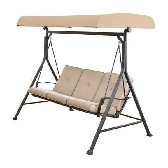 Garden Winds Custom Fit Replacement Canopy Top Cover Compatible with The Forest Hills Swing Version 2  - Standard 350