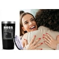 thumbnail image 6 of Boss Nutritional Facts Travel Mug Tumbler.Funny Boss Day Gifts Office Gifts.Moving Appreciation Retirement Birthday Christmas Gifts For Men Women Boss Boss Lady From Employees(20oz Black), 6 of 6