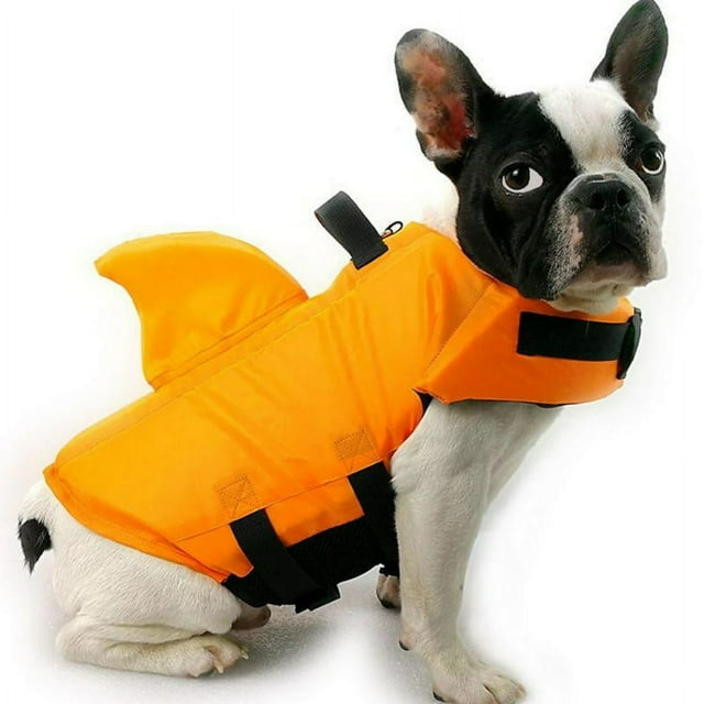 YOPTOP Gilet de Sauvetage pour Chien en Ripstop, Gilet de Sécurité pour Chien, Préservateur Ajustable, Flotteur de Natation, Gilet de Sauvetage, Costumes pour Chiens de Compagnie, orange, m