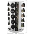 thumbnail image 2 of 20 Jar Revolving Countertop Spice Rack with Spices Included, FREE Spice Refills for 5 Years, Polished Stainless Steel with Black Caps, 30020, 2 of 7