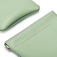 thumbnail image 3 of Oirlv 5-Pack 3.5" Mint Green Leather Magnetic Closure Pouches, Portable Jewelry & Accessory Storage Bags for Travel, 3 of 6