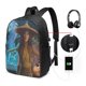 thumbnail image 1 of Mochila de viaje para portátil Raya y el Último Dragón, resistente al agua y antirrobo, con puerto de carga USB, ideal para negocios, trabajo, universidad, etc., ideal como mochila informal., 1 of 5