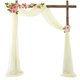 thumbnail image 3 of Boda Draping Arbor Drapery Reutilizable Party Telón de fondo Paneles 70x550cm 6 Yard para cumpleaños Escaleras Fiestas tejado Recepción 1x Yotijar cortina de arco de boda, 3 of 10