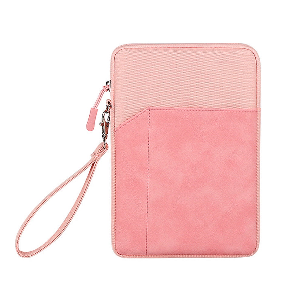 Universal 8 Inch Tablet Sleeve Case | Durable Polyester | Waterproof Anti-Fall Protective Cover | Compatible with Major Tablet Brands，Pink-8 inch