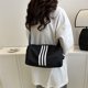 thumbnail image 4 of Bolso de verano para mujer, moderno, de nailon, tipo bandolera, cuadrado, pequeño, totalmente equipado, para llevar debajo del brazo, 4 of 6