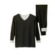 thumbnail image 1 of Conjuntos de ropa interior térmica para hombre, jersey liso informal de cuello redondo, alta elasticidad, mantiene el calor, conjuntos de ropa interior térmica para hombre, traje de poliéster, 1 of 3